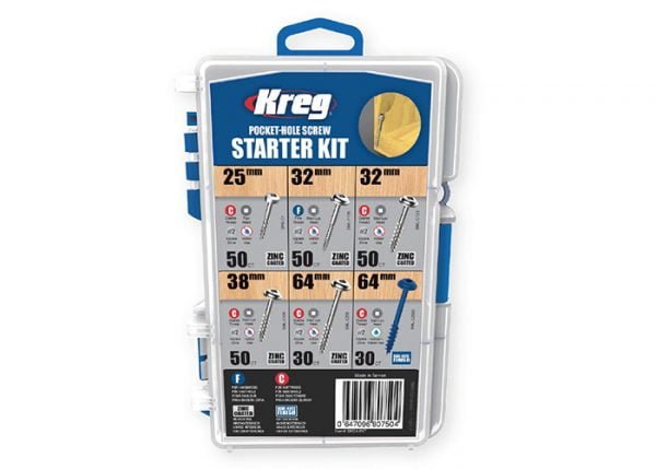 Pradinis kišeninių skylių varžtų komplektas Kreg SK04