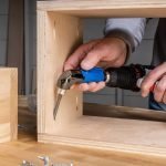 Gręžtuvo antgalis Kreg 90° Pocket-Hole Driver - panaudojimo pavyzdys