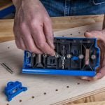 Baldų lentynų įstatymo įrankis Kreg Shelf Pin Jig