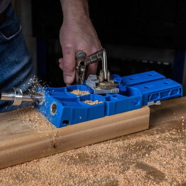 Pagalbinis šablonas kišeninių skylių gręžimui Kreg Pocket-Hole Jig XL - panaudojimo pavyzdys