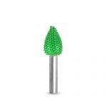 Žalias kotinis drožtuvas Saburrtooth 6mm Shank Flame 1/2"