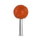 Oranžinis sferinis drožtuvas Saburrtooth 6mm Shank Sphere 1"