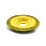 Geltonas dvipusis rotacinis drožtuvas Saburrtooth (diametras 100mm)