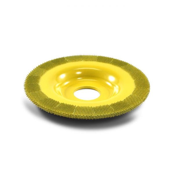 Geltonas dvipusis rotacinis drožtuvas Saburrtooth (diametras 100mm)