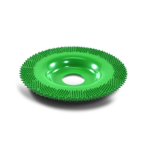 Žalias dvipusis rotacinis drožtuvas Saburrtooth (diametras 100mm)