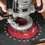 Rinkinys gaminių dekoravimui ir inkrustacijos frezavimui Milescraft Design/InlayKit - panaudojimo pavyzdys