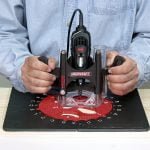 Rinkinys gaminių dekoravimui ir inkrustacijos frezavimui Milescraft Design/InlayKit - panaudojimo pavyzdys