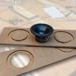 Mažų apskritimų išpjovimo šablonas Milescraft SmallCircleCompass - panaudojimo pavyzdys