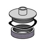 Kopijavimo žiedų komplektas Milescraft MetalBushingSet - surinkimo pavyzdys