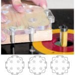 Frezavimo šablonų kampų užapvalinimui rinkinys