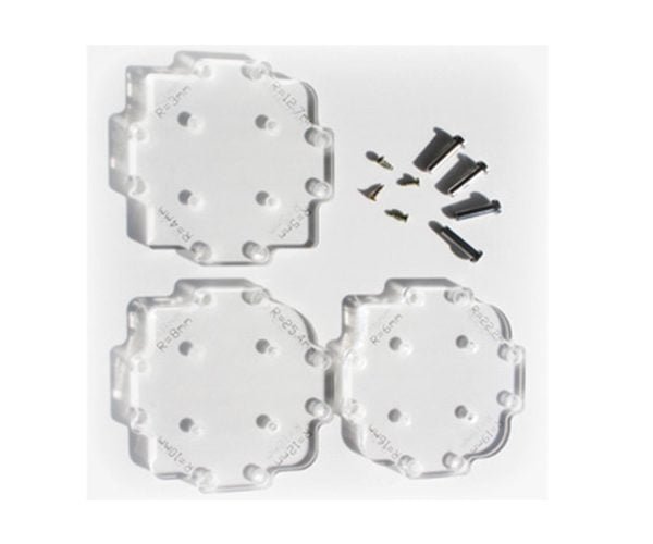 Frezavimo šablonų kampų užapvalinimui rinkinys