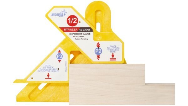 Pusės ruošinio aukščio nustatymo matuoklis MicroJig Fitfinder