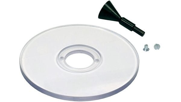 Universali plokštė frezerio kopijavimo žiedų montavimui