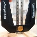 Pjovimo įrankio nustatymo šablonas Milescraft DepthGauge