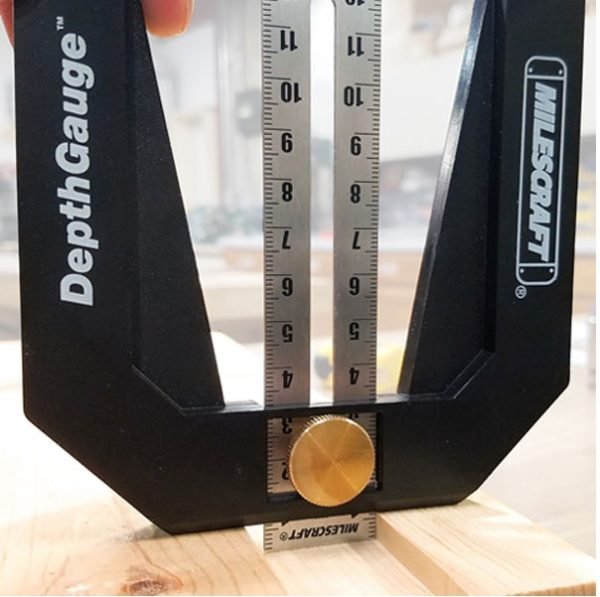 Pjovimo įrankio nustatymo šablonas Milescraft DepthGauge