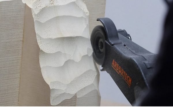 Drožybos diskas Arbortech Mini Pro - panaudojimo pavyzdys