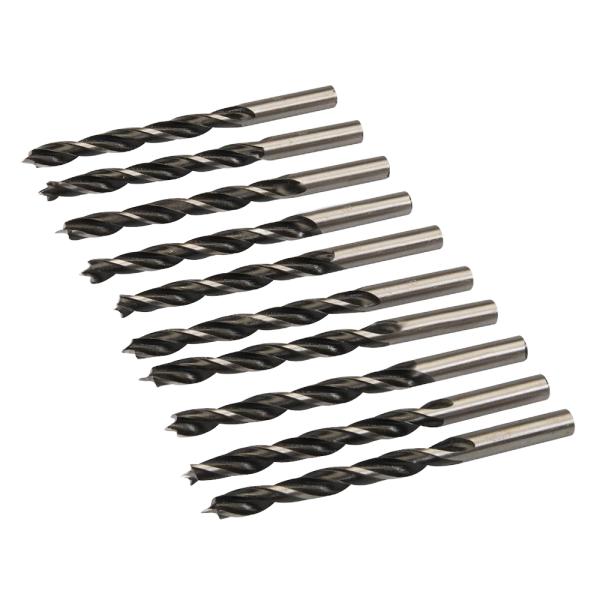 Brad Point tipo grąžtas medienai Ø8mm, 10 vnt.