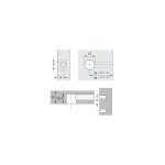 Ekscentrikas 18mm storio baldinių plokščių sujungimui - montavimo schema