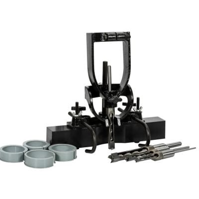 Priedas gręžimo staklių pritaikymui keturkampiams grąžtams