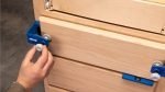 Stalčių fasadų montavimo įrankis Kreg Drawer Front Mounting Jig - panaudojimo pavyzdys