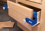 Stalčių fasadų montavimo įrankis Kreg Drawer Front Mounting Jig - panaudojimo pavyzdys