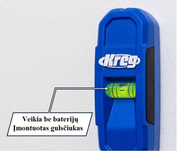 Magnetinis paslėptų varžtų galvučių ieškiklis Kreg Magnetic Stud Finder