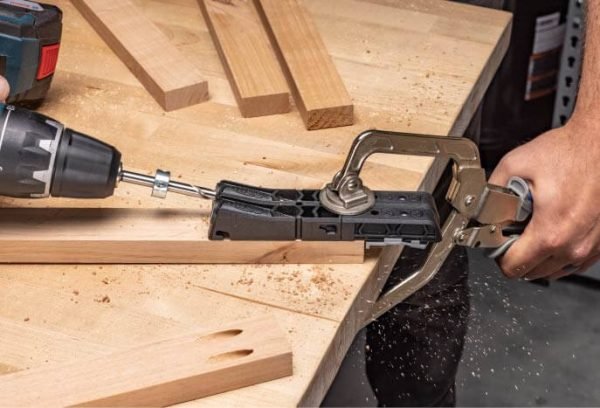 Pagalbinis šablonas kišeninių skylių gręžimui Kreg Jig KPHJ230 Pocket-Hole Jig Micro