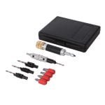 Apverčiamas gręžtuvo antgalis su priedų komplektu