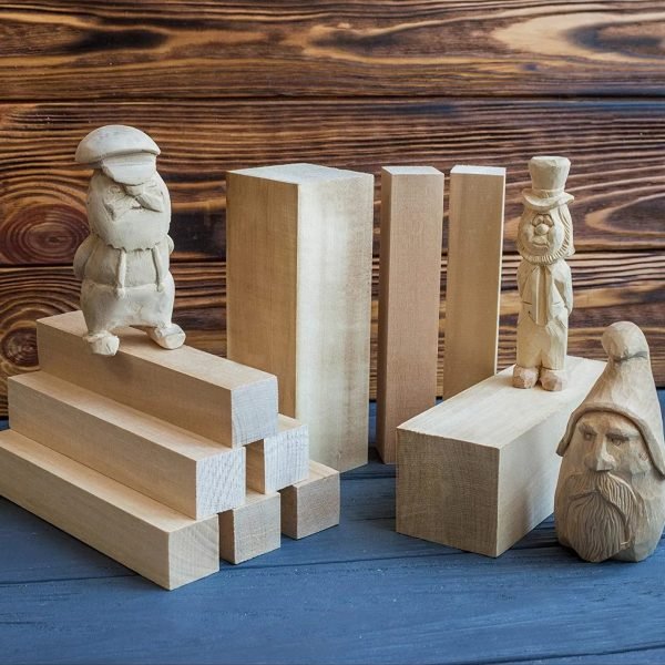 Medinių kaladėlių drožinėjimo projektams rinkinys