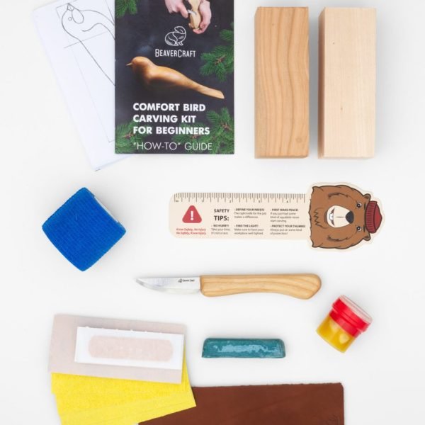 Pradedančio drožėjo rinkinys Paukščio Figūrėlė