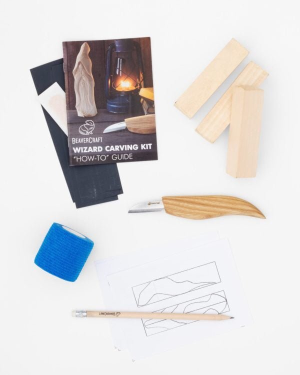 Pradedančio drožėjo rinkinys Burtininko Figūrėlė