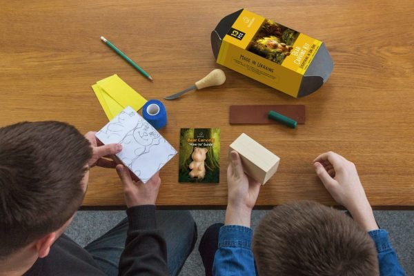 Pradedančio drožėjo rinkinys Meškino Figūrėlė