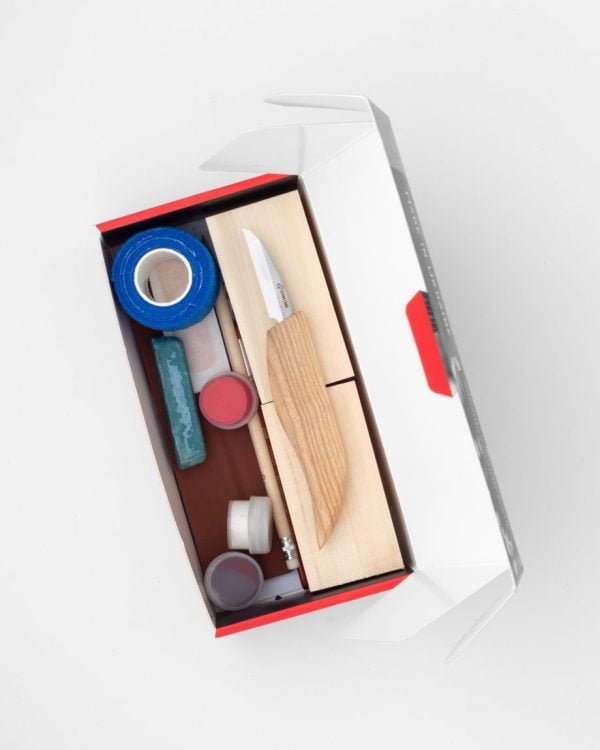 Pradedančio drožėjo rinkinys Kalėdų Senelio Figūrėlė