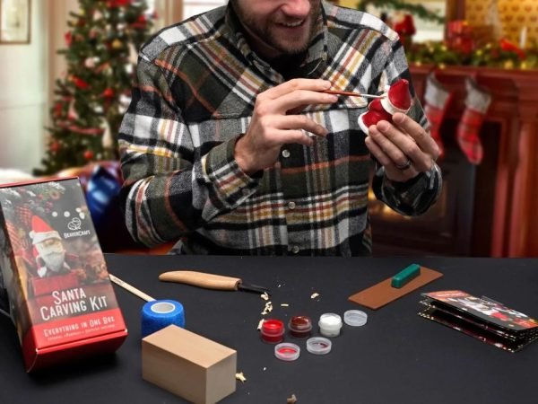 Pradedančio drožėjo rinkinys Kalėdų Senelio Figūrėlė