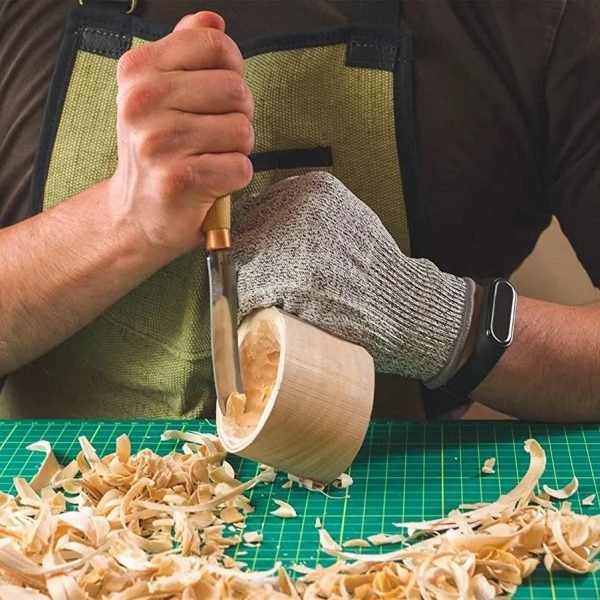 Išlenktas pusapvalis drožybos kaltas 15mm