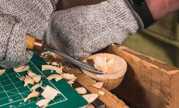 Išlenktas pusapvalis drožybos kaltas 15mm