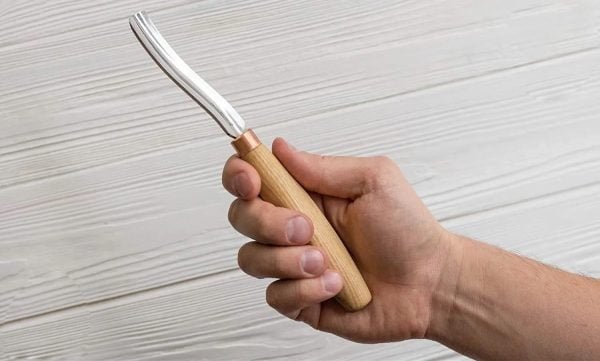 Išlenktas pusapvalis drožybos kaltas 15mm