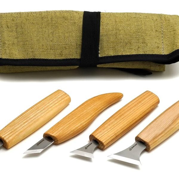 Drožinėjimo peiliukų rinkinys geometrinių formų drožybai