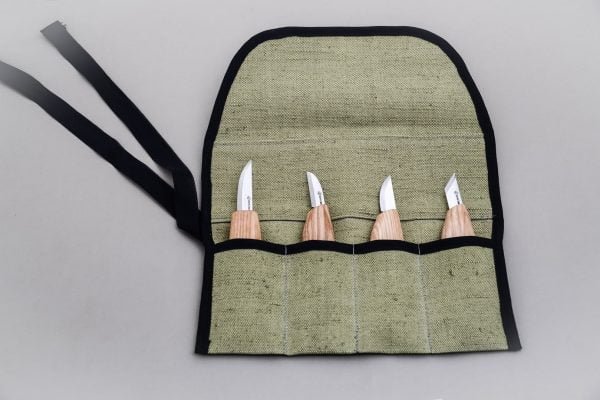 Bazinis keturių dalių drožinėjimo peiliukų rinkinys