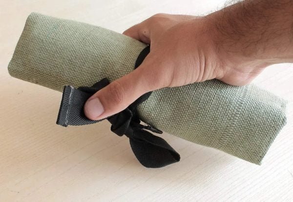 Keturių kišenių dėklas drožybos įrankiams