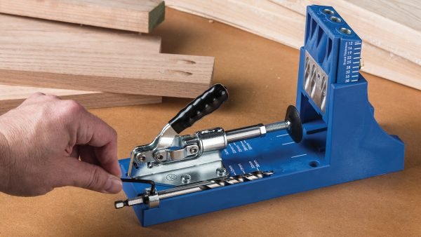 Pagalbinis šablonas kišeninių skylių gręžimui Kreg Jig K4