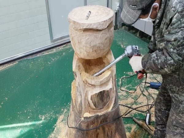 Prailginimo velenas kampiniam šlifuokliui MANPA TOOLS - panaudojimo pavyzdys