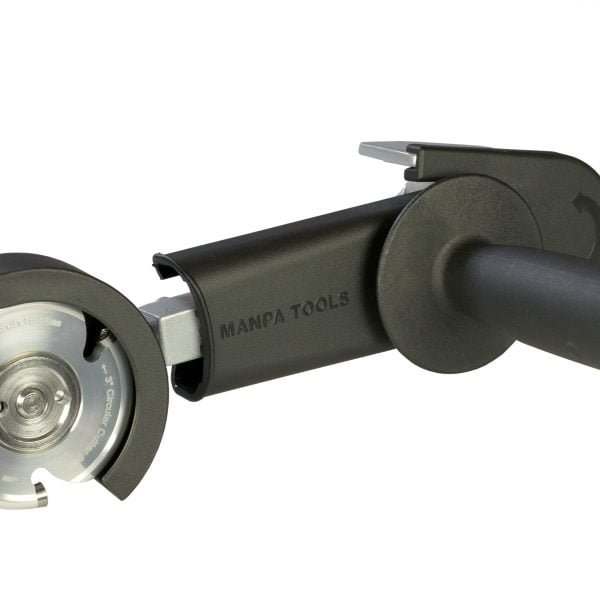 Drožybos priedas kampiniam šlifuokliui Manpa Tools Belt Cutter Attachment Basic Set