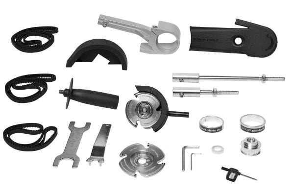 Drožybos priedas kampiniam šlifuokliui Manpa Tools Multi Cutter Attachment Complete Set
