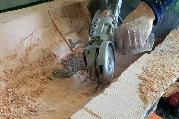 Drožybos diskas su 12mm pjovimo briaunomis Manpa Tools Circular Cutter 4" (100mm) - panaudojimo pavyzdys