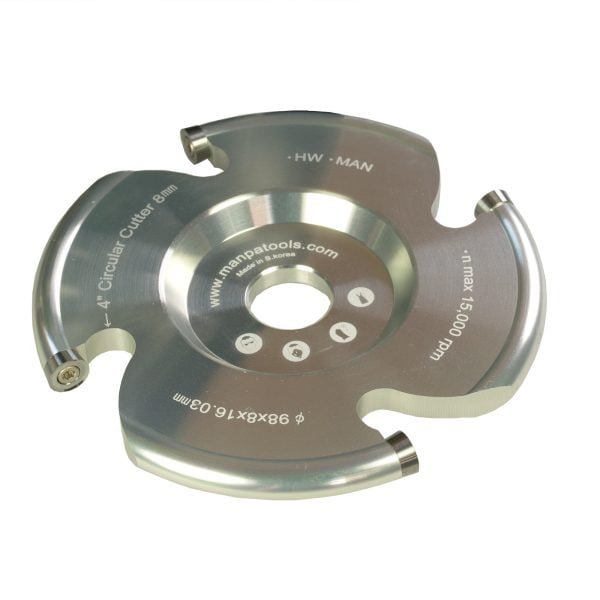 Drožybos diskas su 8mm pjovimo briaunomis Manpa Tools Circular Cutter 4" (100mm)