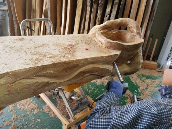 Drožtuvas plyšiams Manpa Tools Crack Cutter - panaudojimo pavyzdys