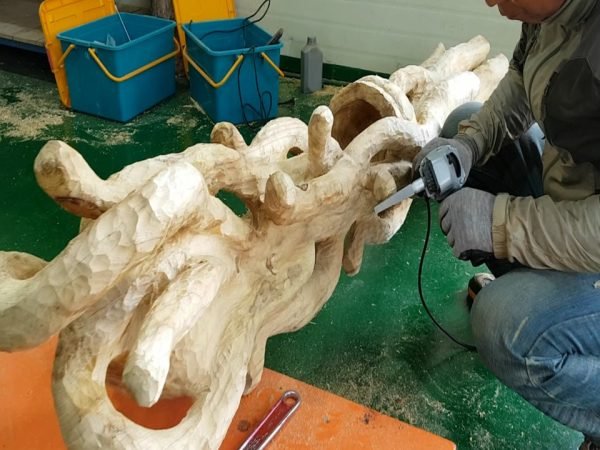 Kotinis drožtuvas Manpa Tools Sanding Shaft - panaudojimo pavyzdys