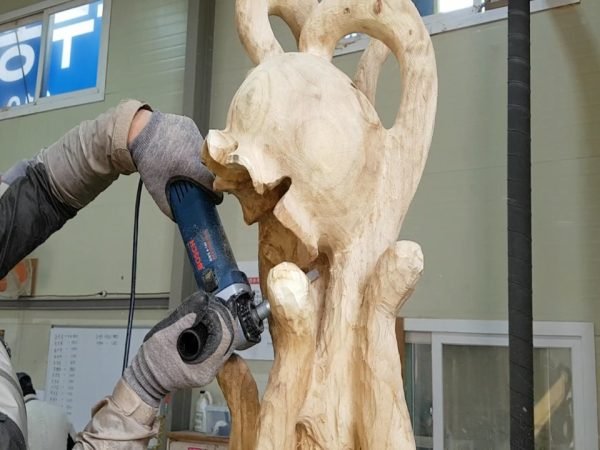 Kotinis drožtuvas Manpa Tools Sanding Shaft - panaudojimo pavyzdys