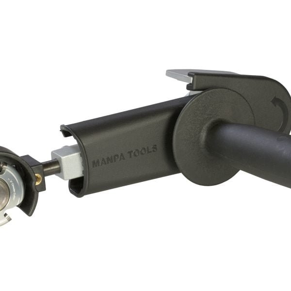 Drožybos priedas kampiniam šlifuokliui Manpa Tools Belt Cutter Attachment Basic Kit 2"